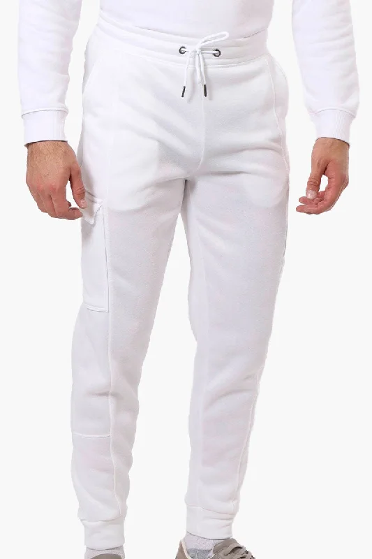 Timeless Smart Fashion Jacket Canada Weather Gear Tie Waist Cargo Joggers - White