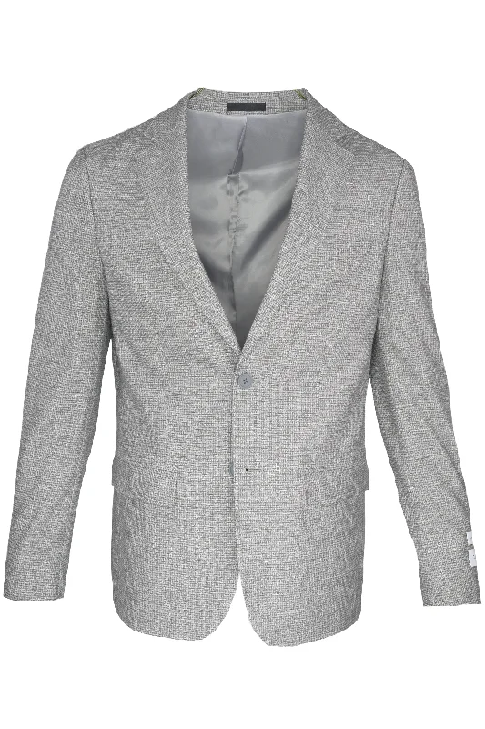 Urban Chic Smart Wear Calvin Klein Houndstooth Sport Coat Gray