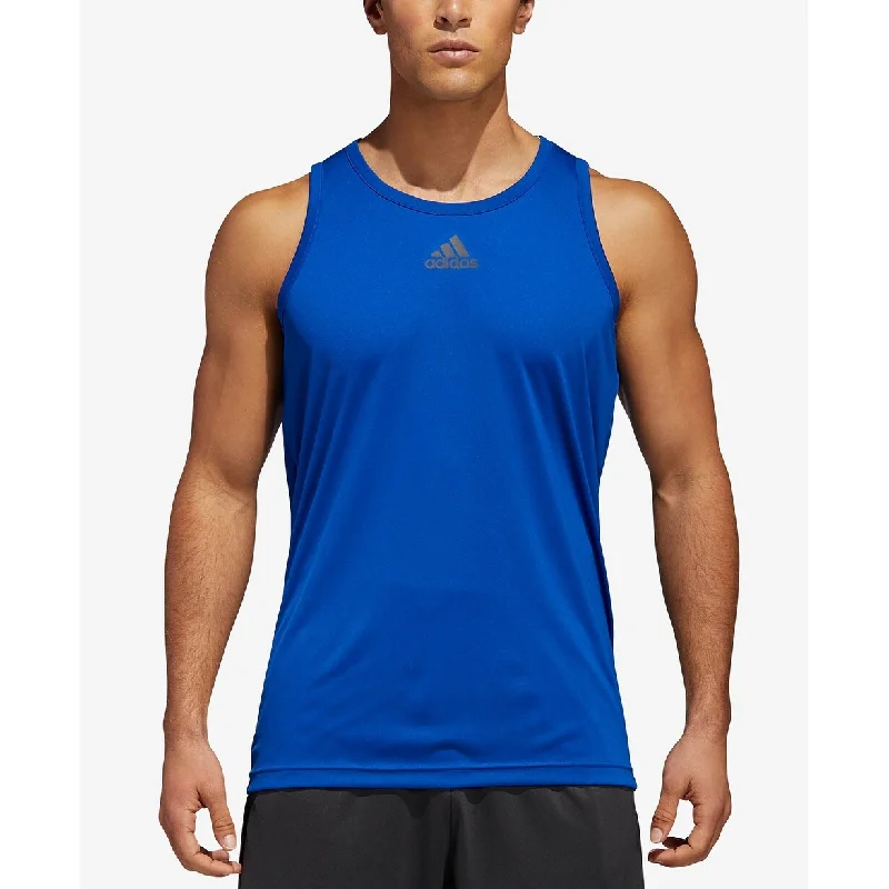 Relaxed Modern Smart Tops Adidas Men's Basketball Tank Top Navy Size Small
