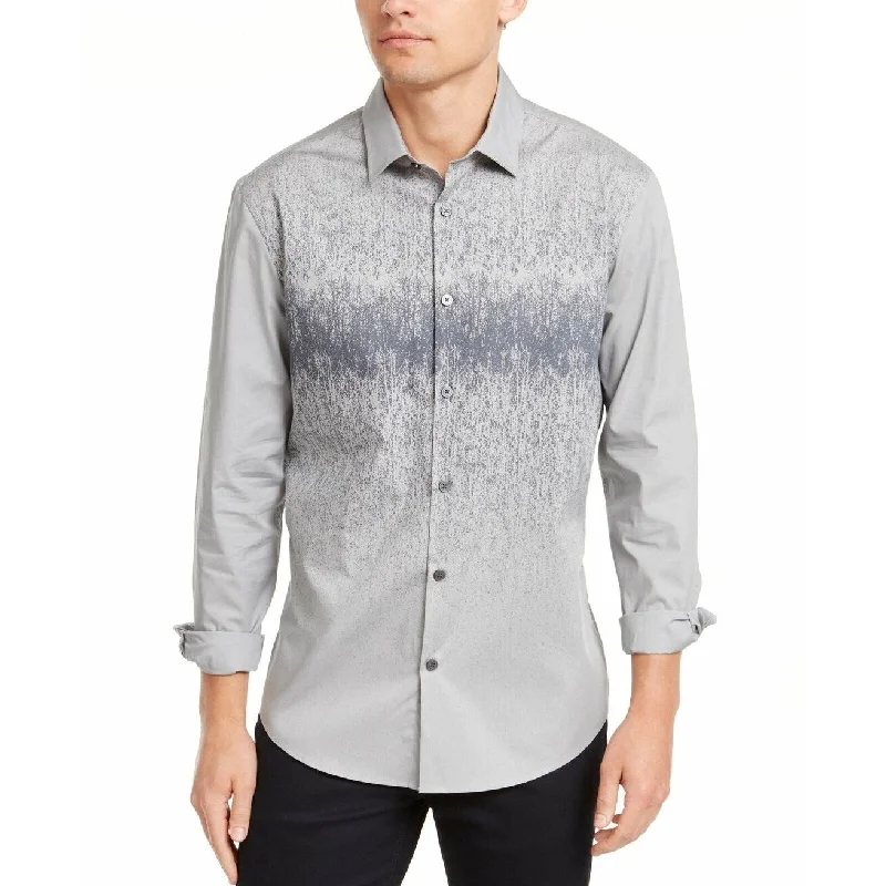 Modern Minimal Trendy Sweaters Alfani Men's Foggy Mountain Print Shirt Gray Size XX Large Modern Minimal Trendy Sweaters Alfani Men's Foggy Mountain Print Shirt Gray Size XX Large