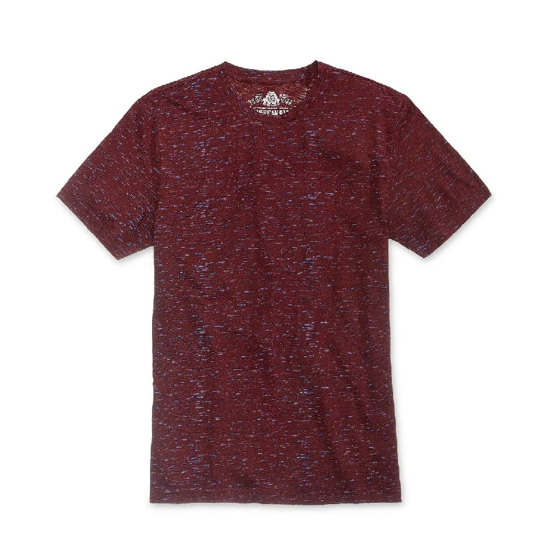 Vintage Street Basic Essentials American Rag Men's Textured T-Shirt Red Size Medium