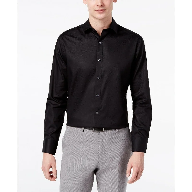 Urban Minimal Stylish Suits Bar III Men's Slim-Fit Stretch Dress Shirt Black Size 14-32-33 Urban Minimal Stylish Suits Bar III Men's Slim-Fit Stretch Dress Shirt Black Size 14-32-33