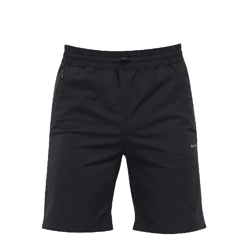 Rugged Rebel Casual Footwear Barbour Lowland Walking Shorts Black