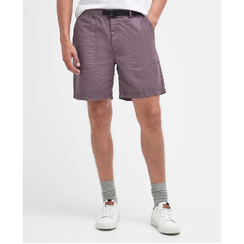 Understated Smart Fashion Bottoms Barbour Grindle Regular Fit Shorts MST0037PU79 Purple Slate
