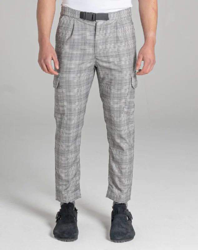 Sleek Rugged Sporty Designs KAUNAS CHECK TAILORED MEN'S TROUSER | FUDGE