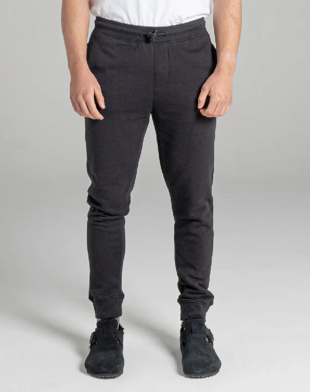 Vintage Luxe Easygoing Wardrobe WENDEL UNISEX JOGGERS | BLACK