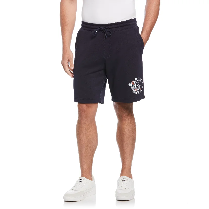 Urban Polished Lightweight Fabrics Big & Tall Brushed Black Fleece Short
