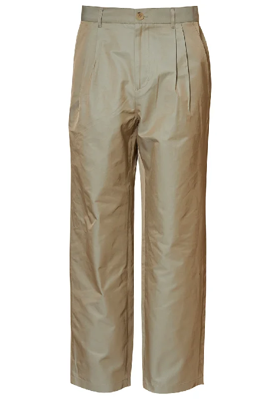 Chic Monochrome Sporty Wear Bleached Sand Dal Trousers