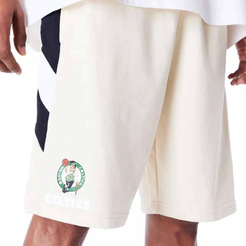 Classic Rugged All-Season Wear Boston Celtics NBA Panel Stone Oversized Shorts