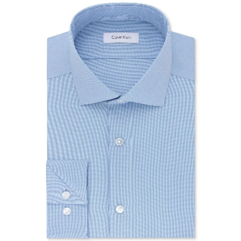 Casual Rugged Street Outfit Calvin Klein Men's Solid Cotton Dress Shirt Brightblue Size 32X33 Casual Rugged Street Outfit Calvin Klein Men's Solid Cotton Dress Shirt Brightblue Size 32X33