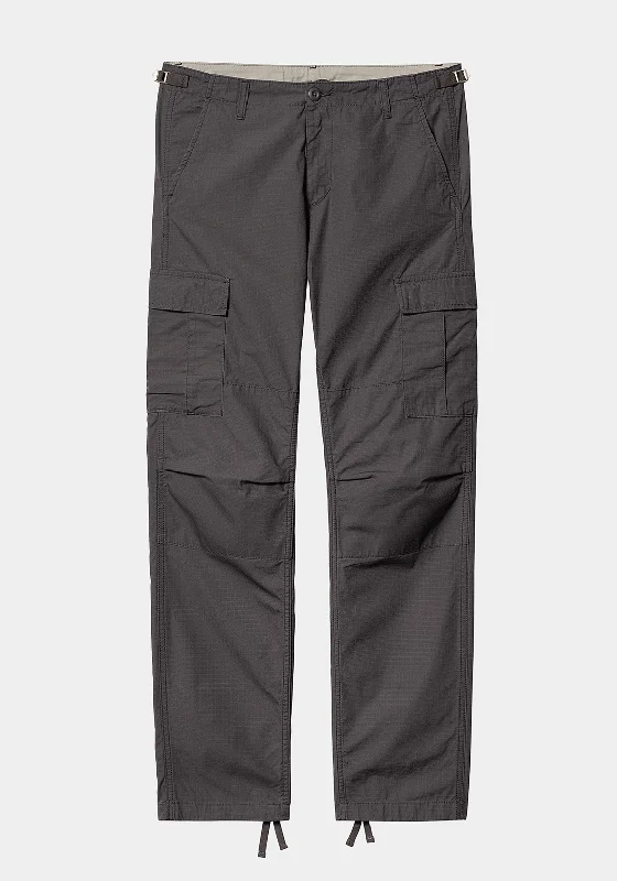 Polished Classic Weekend Styles Carhartt WIP Aviation Cargo Trousers, Blacksmith