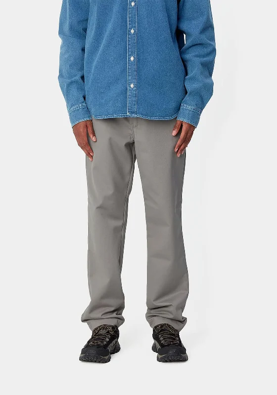 Vintage Rugged Winter Outfits Carhartt WIP Master Tapered Trousers, Marengo
