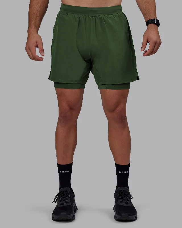Modern Relaxed Winter Jackets Challenger 6" Lined Performance Shorts - Cilantro