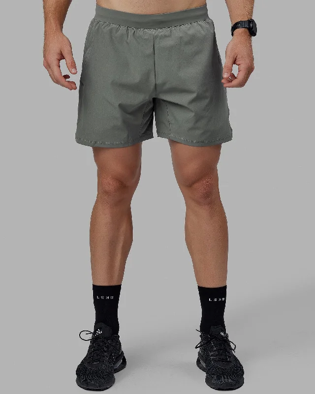 Smart Minimal Streetwear Clothing Challenger 6" Lined Performance Shorts - Graphite Smart Minimal Streetwear Clothing Challenger 6" Lined Performance Shorts - Graphite