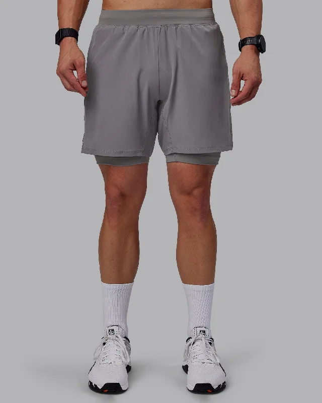 Relaxed Cool Casual Outerwear Challenger 6" Lined Performance Shorts - Storm Front
