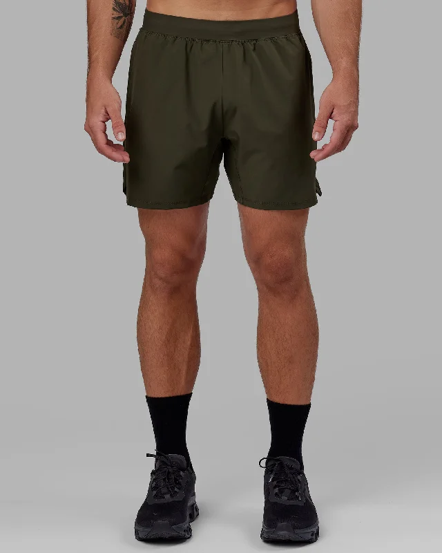 Minimal Classic Casual Fits Challenger 6" Performance Shorts - Forest Night