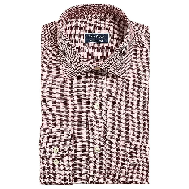 Smart Sleek Outdoor Apparel Club Room Men's Dress Shirt Button-Front Red Size 15.5-34X35 - 34X35 Smart Sleek Outdoor Apparel Club Room Men's Dress Shirt Button-Front Red Size 15.5-34X35 - 34X35