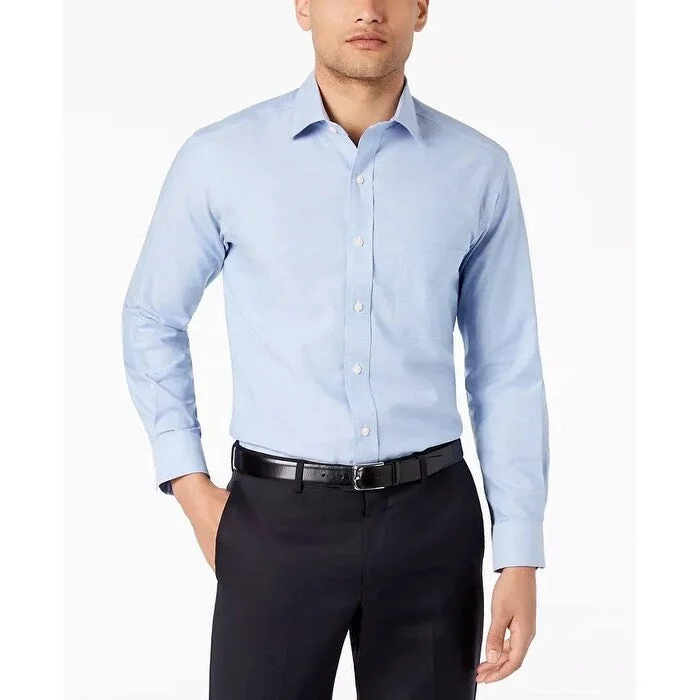 Sophisticated Luxe Smart Tops Club Room Men's Pinpoint Solid Dress Shirt Navy Size 15.5X32X33 Sophisticated Luxe Smart Tops Club Room Men's Pinpoint Solid Dress Shirt Navy Size 15.5X32X33