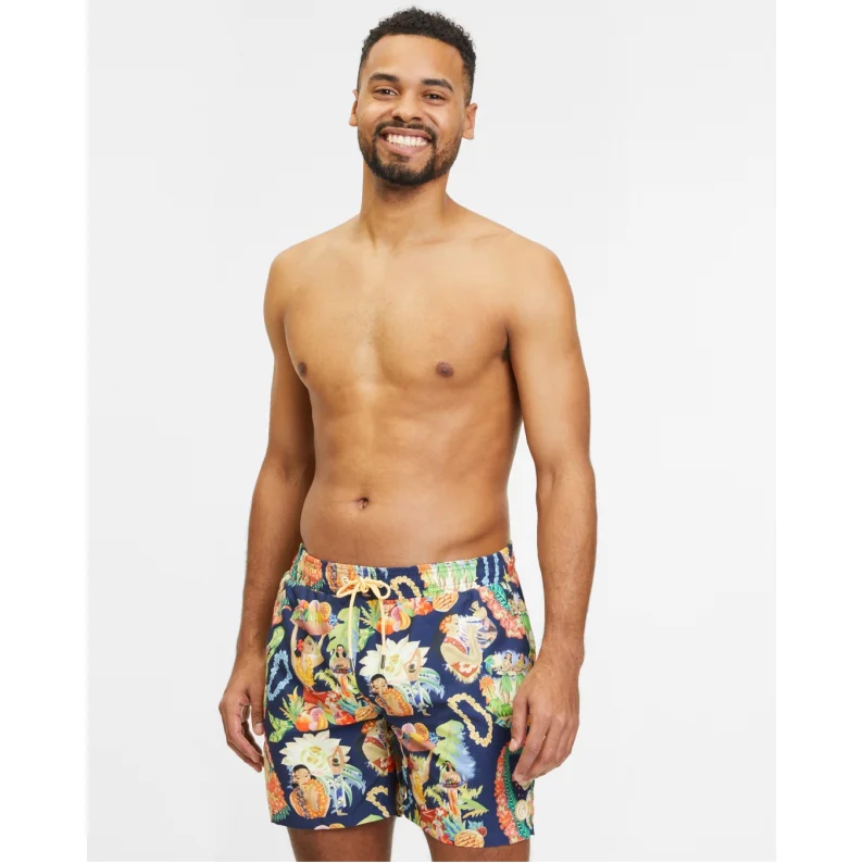 Contemporary Classic Fashion Tops Colours And Sons Hawiian Swim Shorts 9223-926