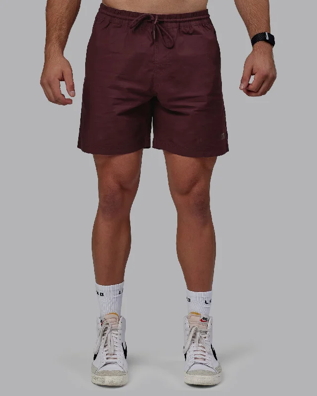 Contemporary Street Classic Fits Daily 7" Shorts - Dark Cherry