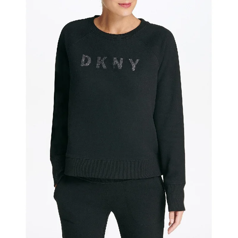 Retro Monochrome Trendy Shoes DKNY Wonen's Sport Sparkle-Logo Sweatshirt Black Size Medium Retro Monochrome Trendy Shoes DKNY Wonen's Sport Sparkle-Logo Sweatshirt Black Size Medium