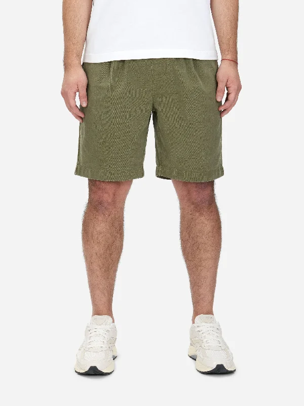 Rugged Edge Comfortable Fits Drawstring Shorts ~ Olive Twill