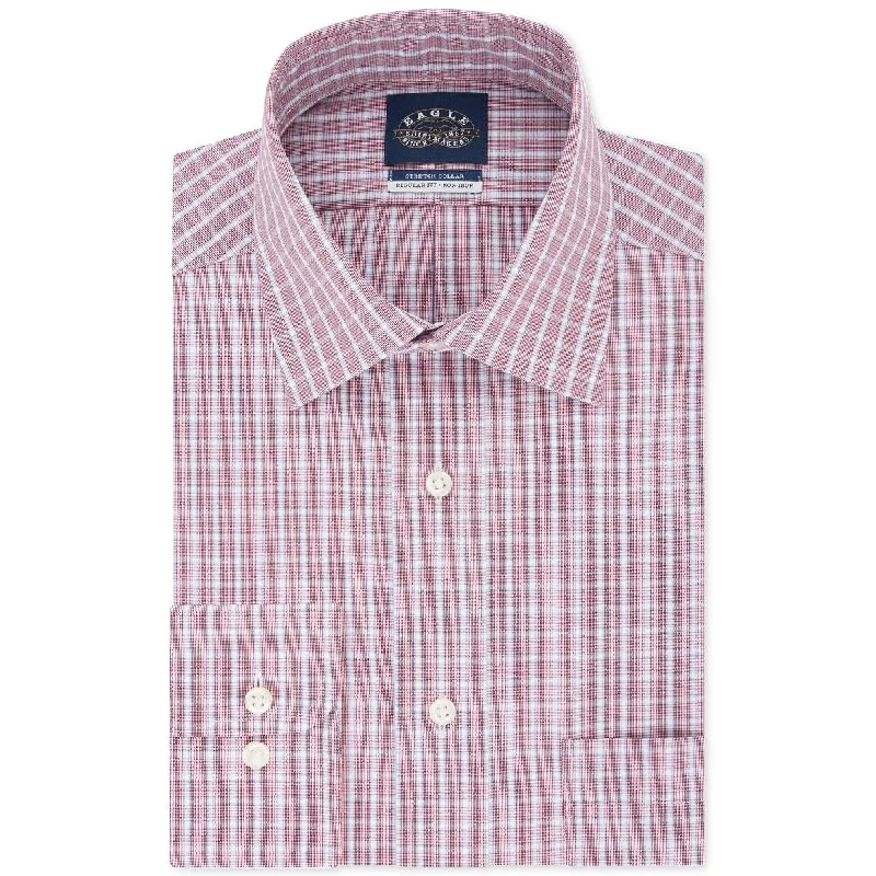 Vintage Contemporary Relaxed Fit Clothing Eagle Men's Collar Check Dress Shirt Red Size 15.5X34-35 Vintage Contemporary Relaxed Fit Clothing Eagle Men's Collar Check Dress Shirt Red Size 15.5X34-35
