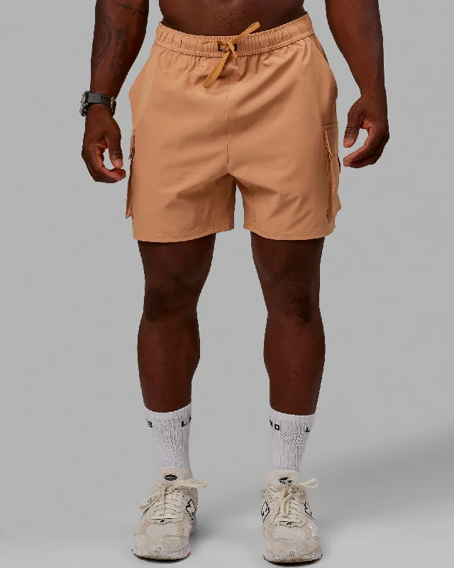Retro Casual Casual Button-ups Energy Stretch 6" Performance Cargo Shorts - Latte