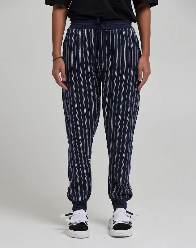 Sleek Classic Stylish Suits FILIP MEN'S STRIPED TRACK PANTS | NAVY