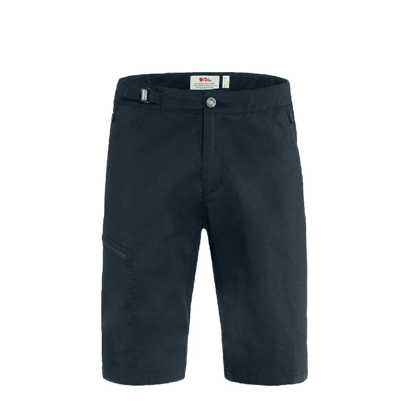 Sleek Rugged Casual Styles Fjallraven Abisko Hike Shorts Dark Navy