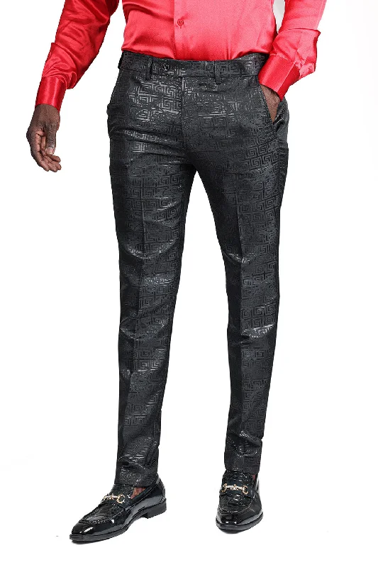 Modern Relaxed Trendy Shoes FLORAL GREEK Pants