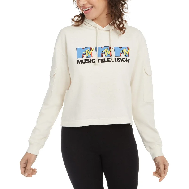 Smart Sleek Practical Clothing Freeze 24-7 Juniors' Mtv Graphic Hoodie Ivory Size Large Smart Sleek Practical Clothing Freeze 24-7 Juniors' Mtv Graphic Hoodie Ivory Size Large