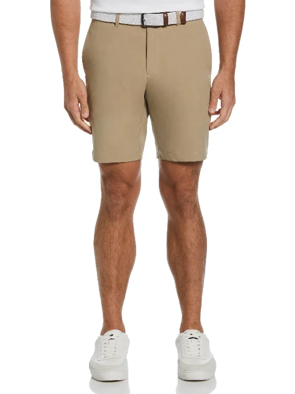 Urban Minimal Basic Essentials Men's Front Golf Solid Flat Short