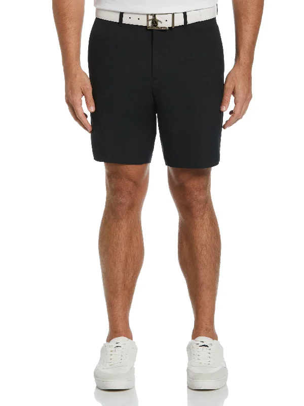 Retro Rugged Daily Looks Men's Flat Front Solid Golf Shorts