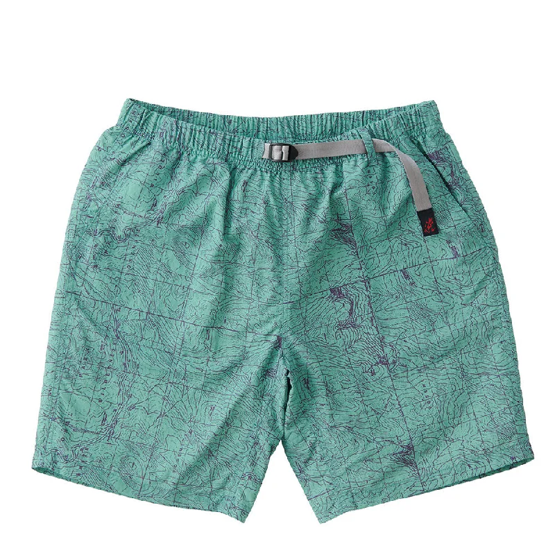 Monochrome Chic Fashion Tops Gramicci Nylon Alpine Packable Short Yosemite Green