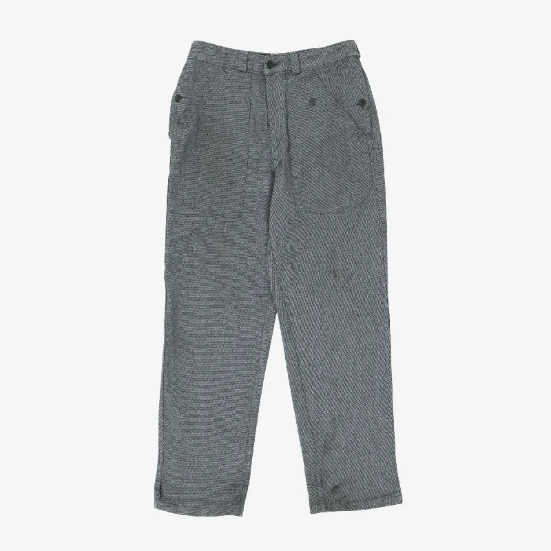 Understated Luxury Formal Casuals Heavy Twill Prisoner Pants