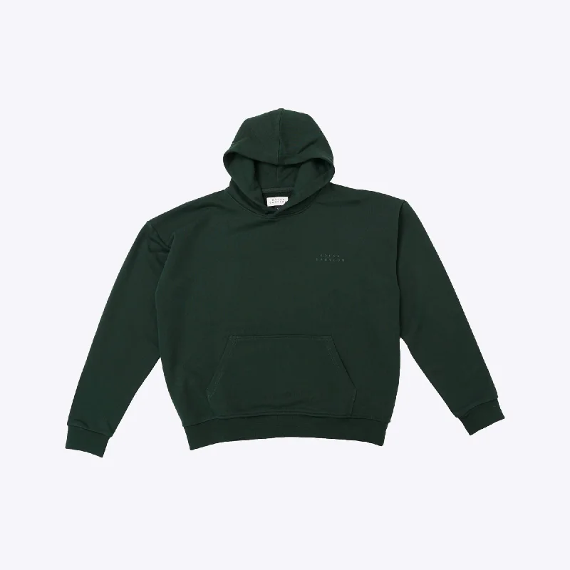 Retro Smart Relaxed T-shirts Hoodie - Green