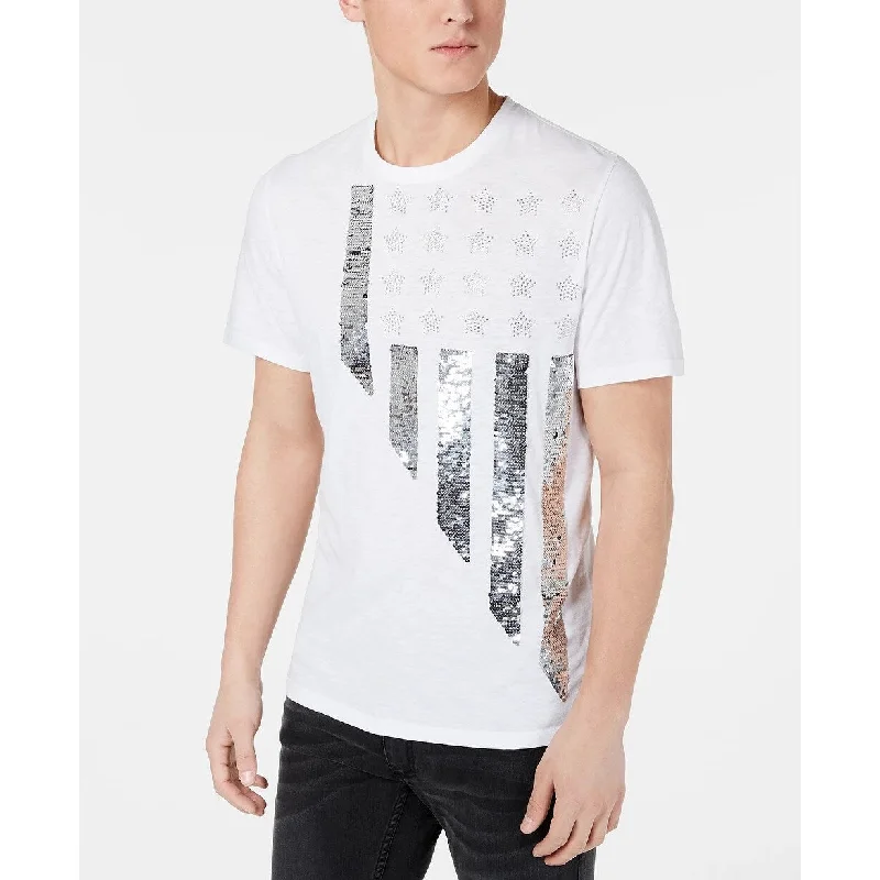 Minimal Polished Trendy Pants INC International Concepts Men's Graphic T-Shirt White Size L - Large Minimal Polished Trendy Pants INC International Concepts Men's Graphic T-Shirt White Size L - Large