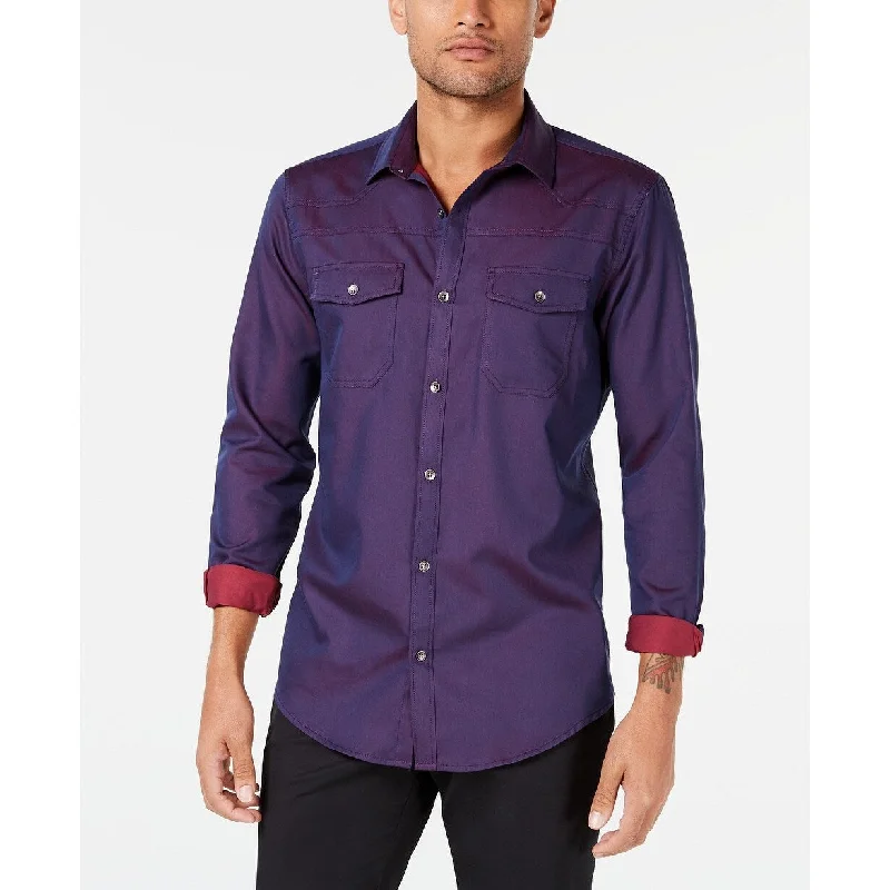 Urban Polished Minimalist Pieces INC International Concepts Men's Pax Shirt Purple Size XXX-Large Urban Polished Minimalist Pieces INC International Concepts Men's Pax Shirt Purple Size XXX-Large