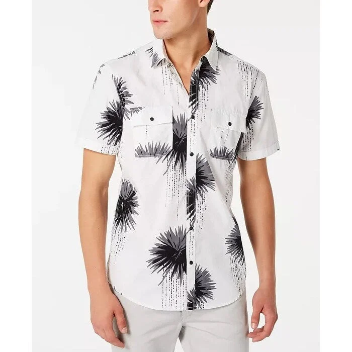 Heritage Rebel Winter Outfits INC International Concepts Men's Regular Fit Dripping Palm Print Shirt White Size XX-Large Heritage Rebel Winter Outfits INC International Concepts Men's Regular Fit Dripping Palm Print Shirt White Size XX-Large