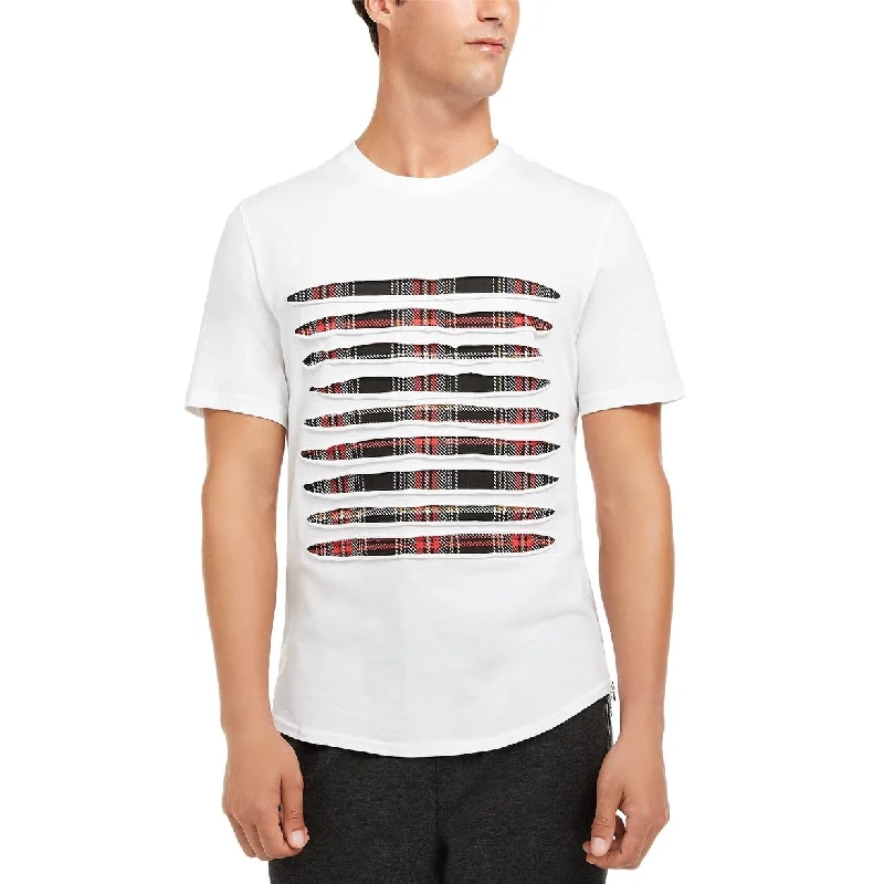 Rugged Classic Comfort Clothes INC International Concepts Men's Slash Plaid T-Shirt white Size 2 Extra Large Rugged Classic Comfort Clothes INC International Concepts Men's Slash Plaid T-Shirt white Size 2 Extra Large