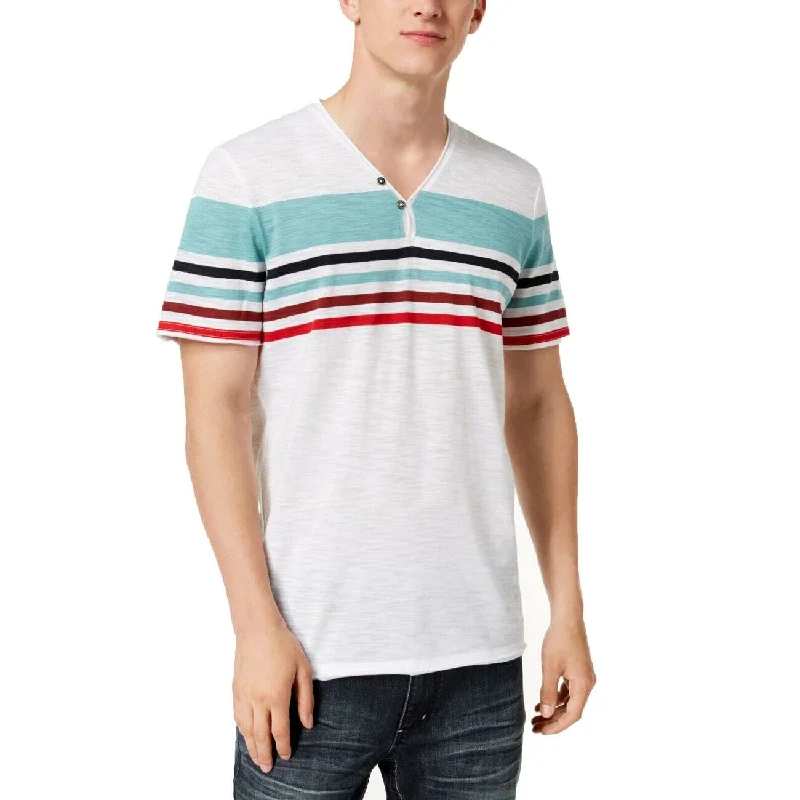 Chic Monochrome Summer Trends INC International Concepts Men's Striped T-Shirt White Size XXL Chic Monochrome Summer Trends INC International Concepts Men's Striped T-Shirt White Size XXL