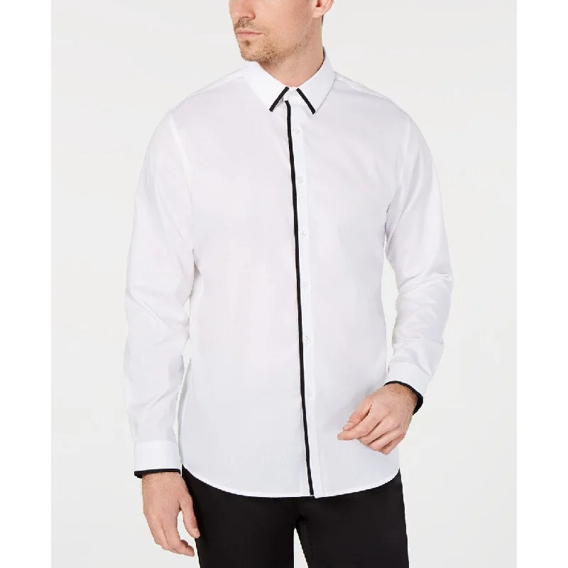 Vintage Sleek Stylish Suits INC International Concepts Men's Victor Shirt White Size 2 Extra Large Vintage Sleek Stylish Suits INC International Concepts Men's Victor Shirt White Size 2 Extra Large