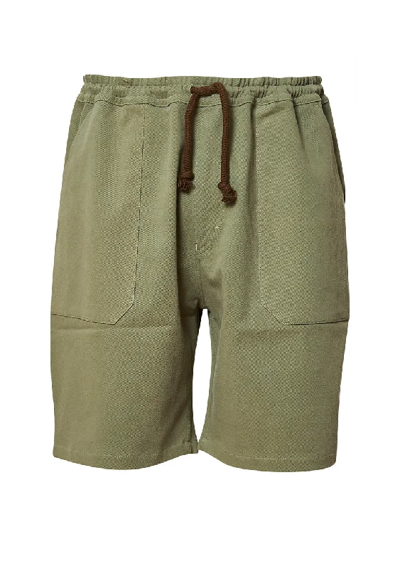 Contemporary Street Fall Fashion Jem Khaki Shorts