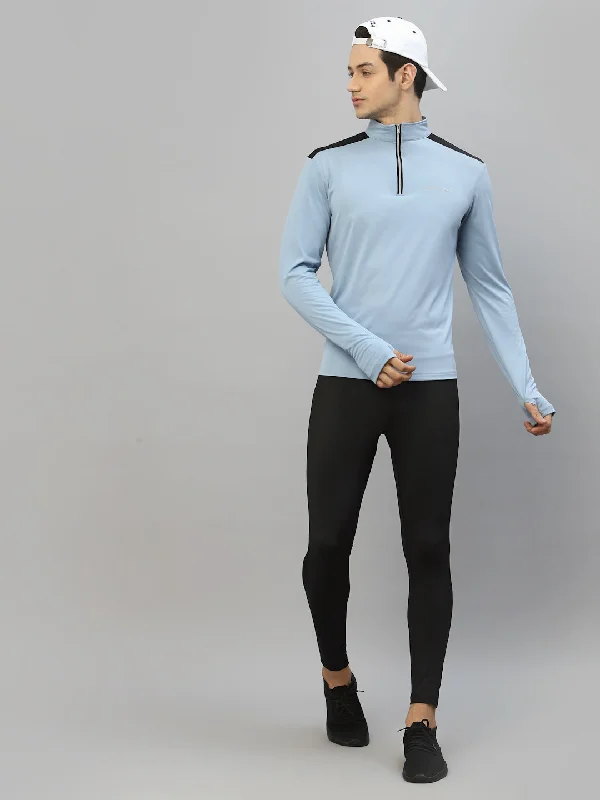 Vintage Street Premium Clothing JUMP USA Outdoor Men Cashmere Blue & Black Rapid-Dry Solid T-Shirts Vintage Street Premium Clothing JUMP USA Outdoor Men Cashmere Blue & Black Rapid-Dry Solid T-Shirts