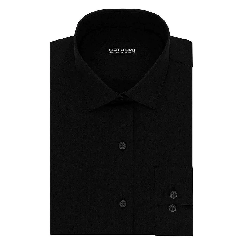 Modern Heritage Casual Attire Kenneth Cole Unlisted Men's Classic Fit Solid Dress Shirt Black Size 15-34-35 Modern Heritage Casual Attire Kenneth Cole Unlisted Men's Classic Fit Solid Dress Shirt Black Size 15-34-35