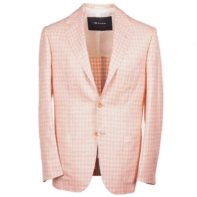 Chic Smart Cool Bottoms Kiton Cashmere-Silk-Linen Sport Coat