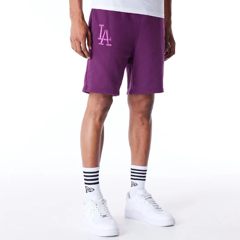 Street Chic Office Outfits LA Dodgers League Essential Dark Purple Shorts
