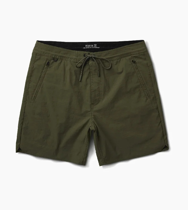 Smart Edge Comfy Pants Layover Trail Shorts 17"