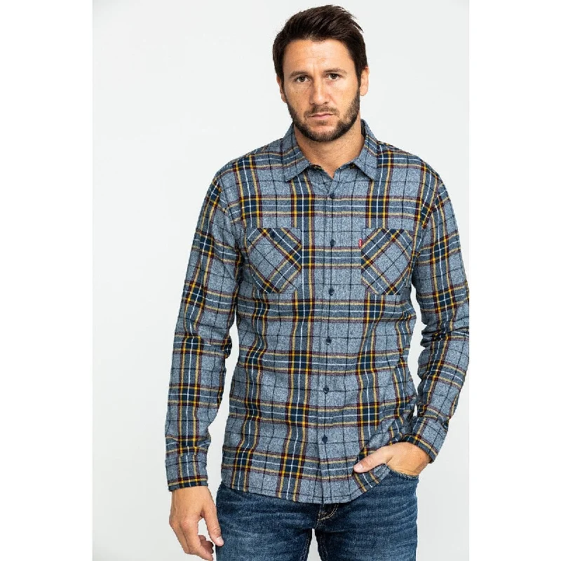 Understated Smart Sleek Tops Levi's Men's Crance Plaid Flannel Shirt Blue Size Extra Large Understated Smart Sleek Tops Levi's Men's Crance Plaid Flannel Shirt Blue Size Extra Large